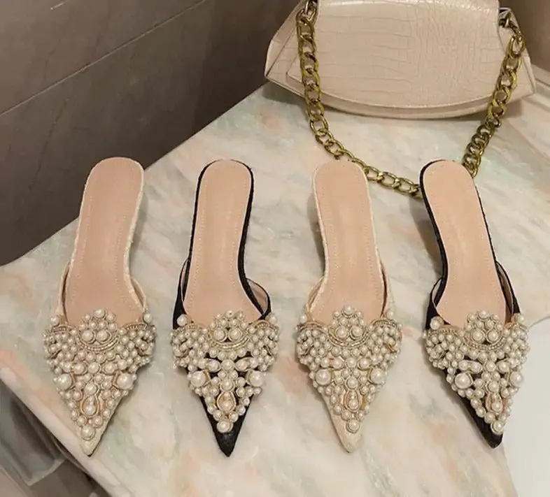 Pearl Crown Sandals