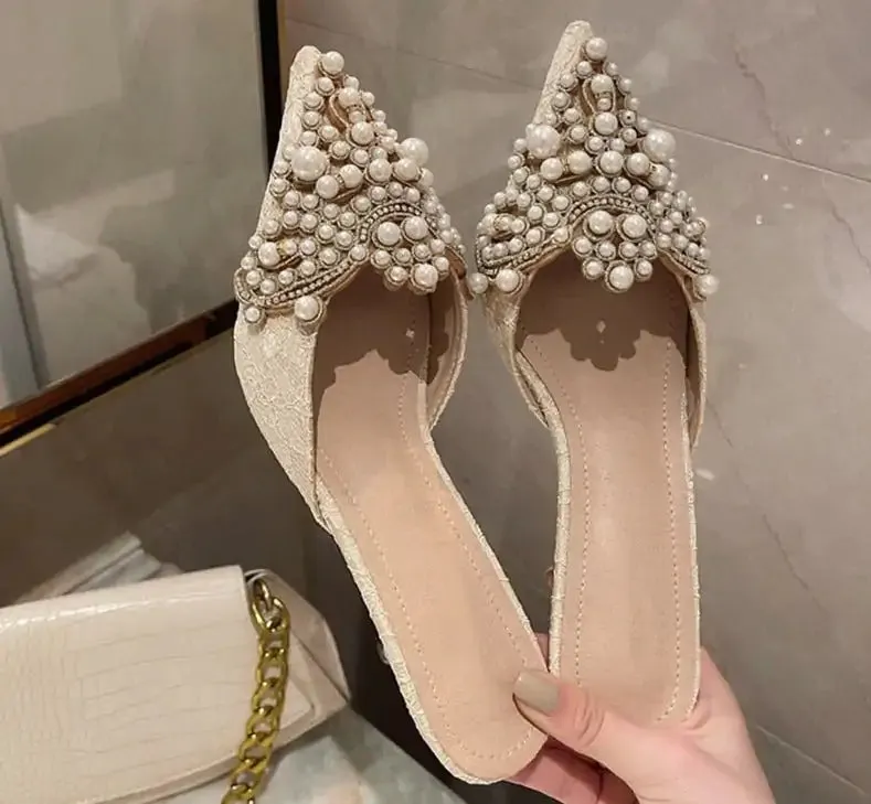 Pearl Crown Sandals