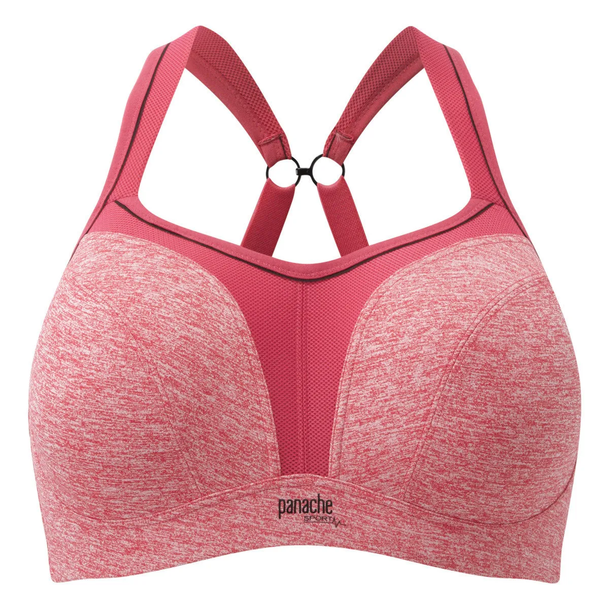 Pink Marl Sports Bra Underwired - Panache