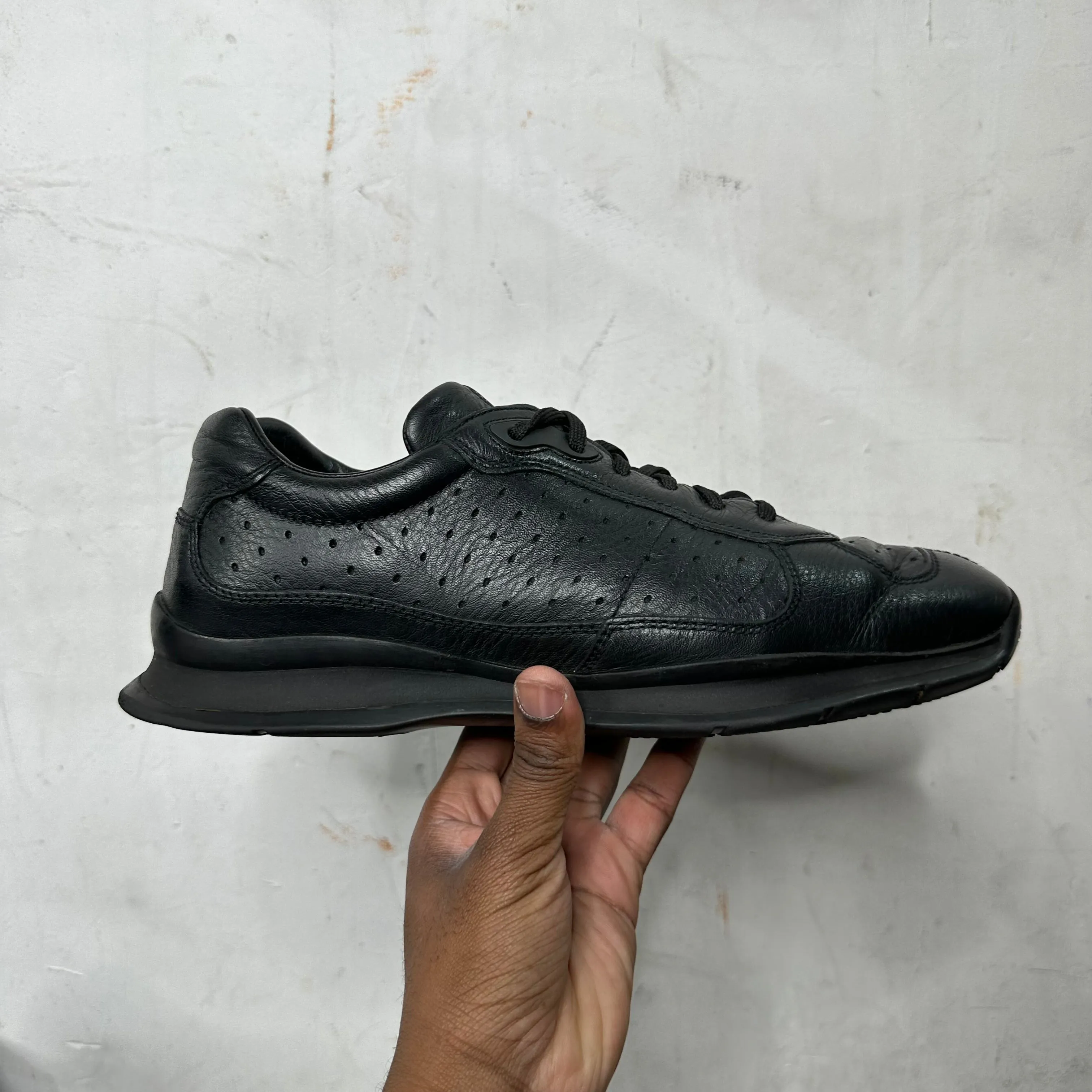 PRADA Calzature Leather Trainer