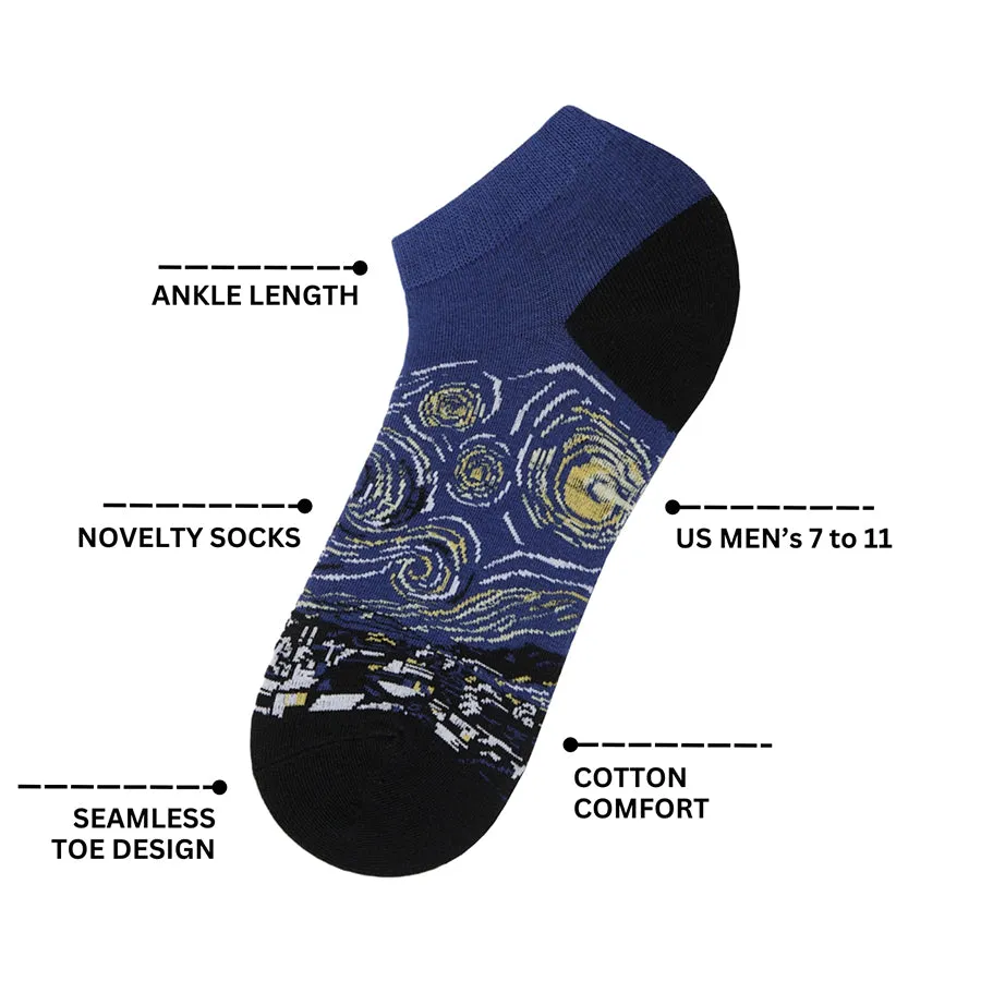 Puzzle Printed Ankle Socks