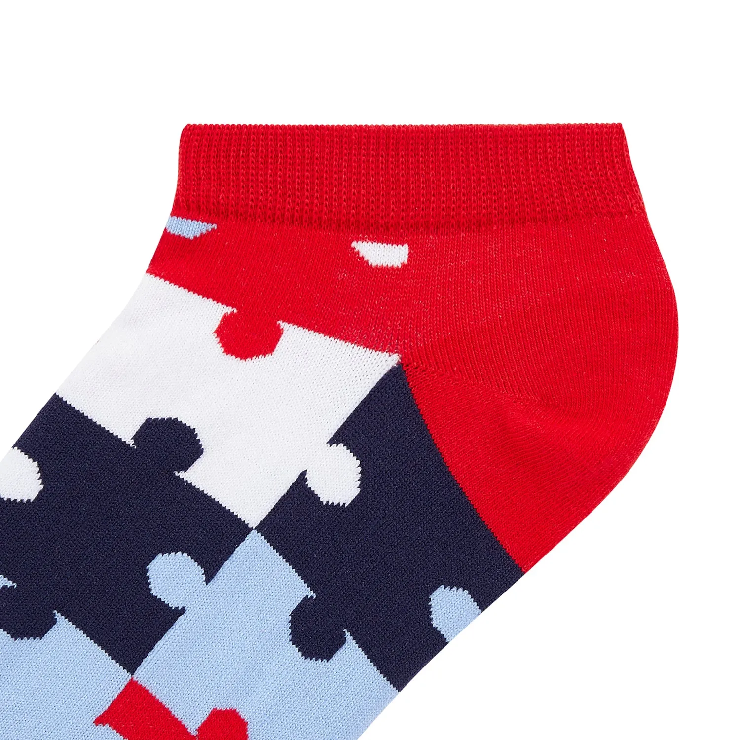 Puzzle Printed Ankle Socks