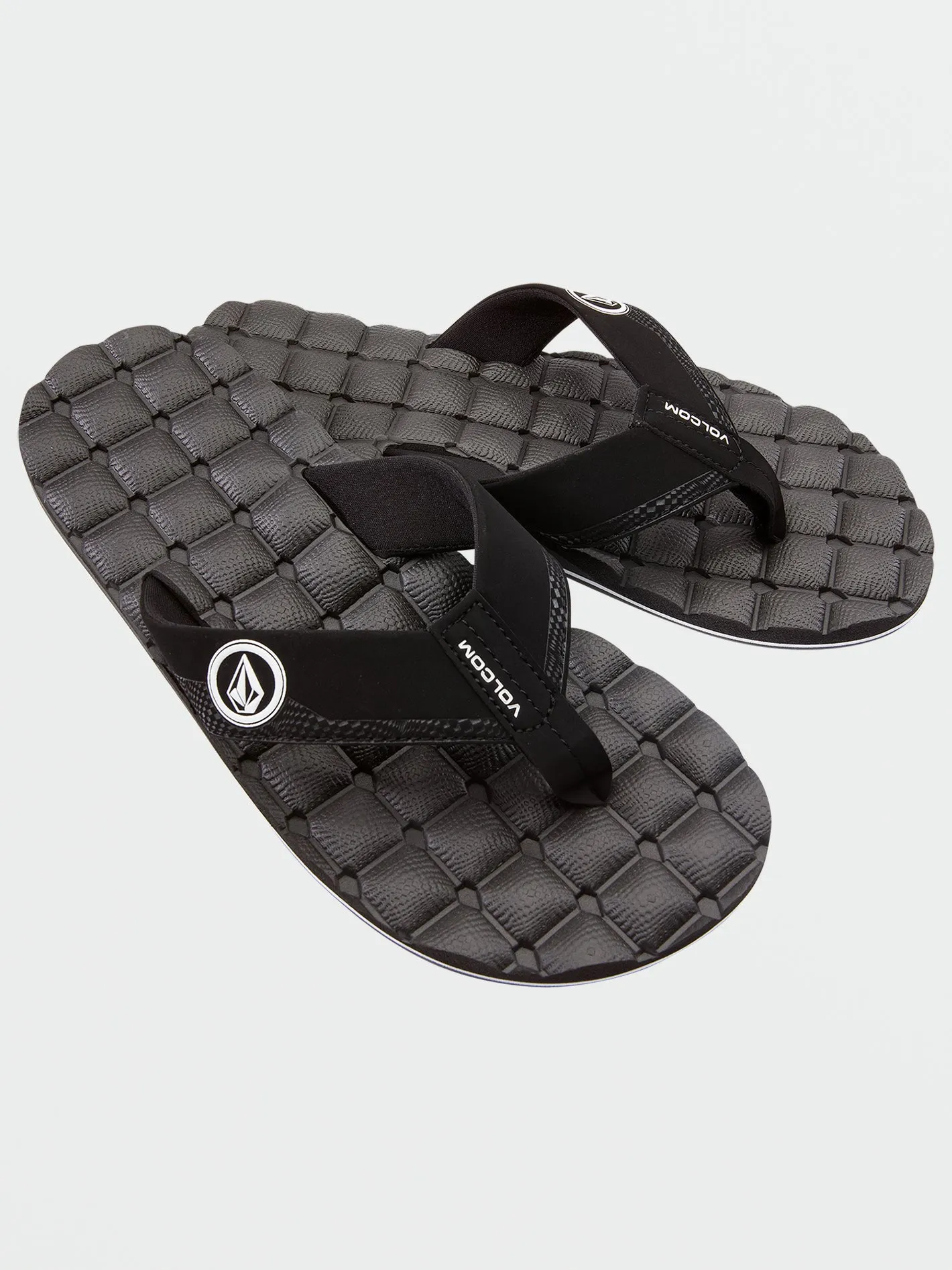 Recliner Sandals - Black White