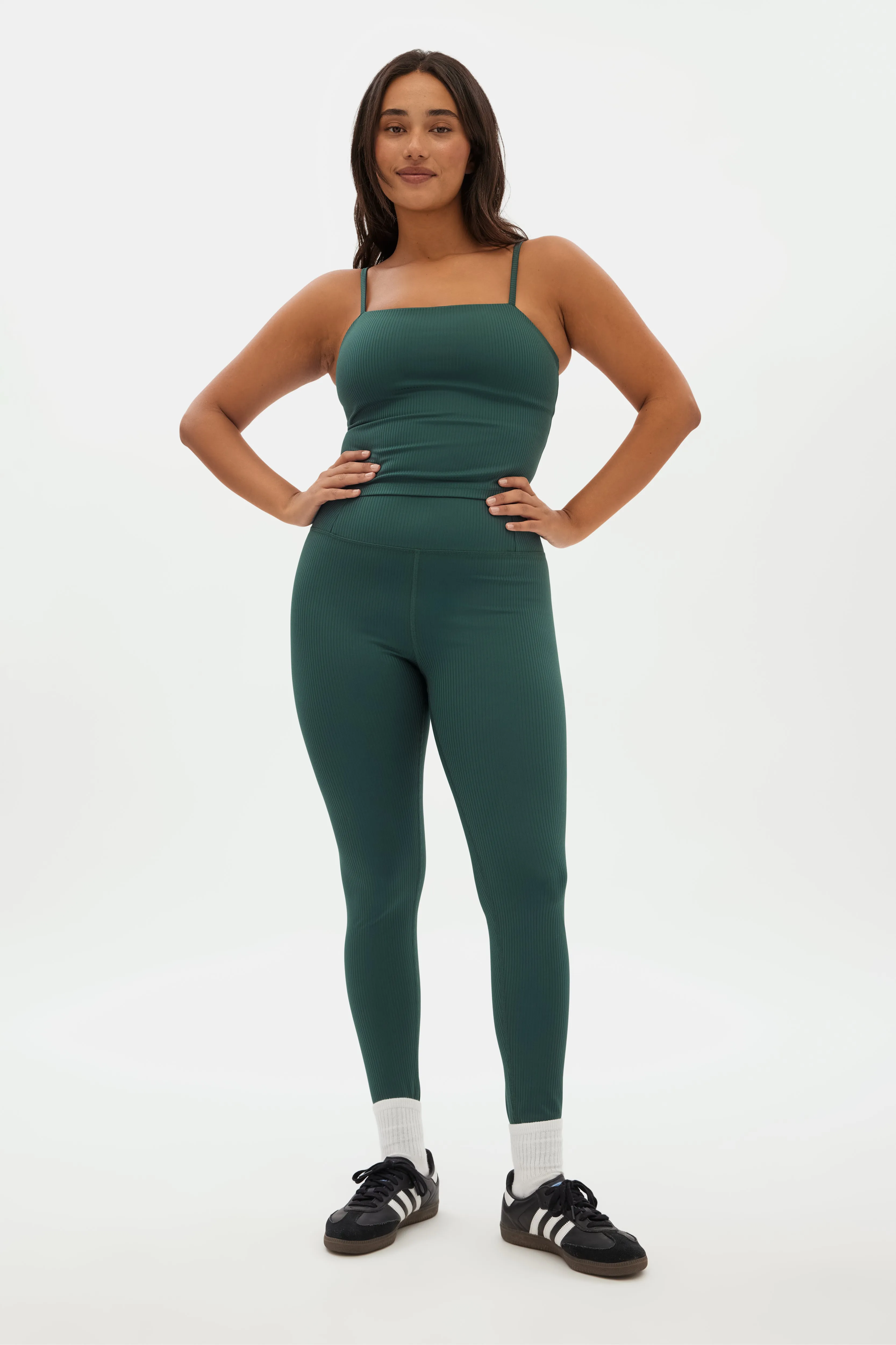 RIB Compressive Devon Cami - Moss