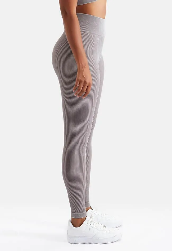 Ribbed High Elastic Seamless Legging - Senta