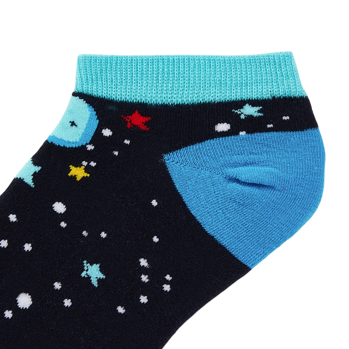 Rocketship Printed Ankle Socks