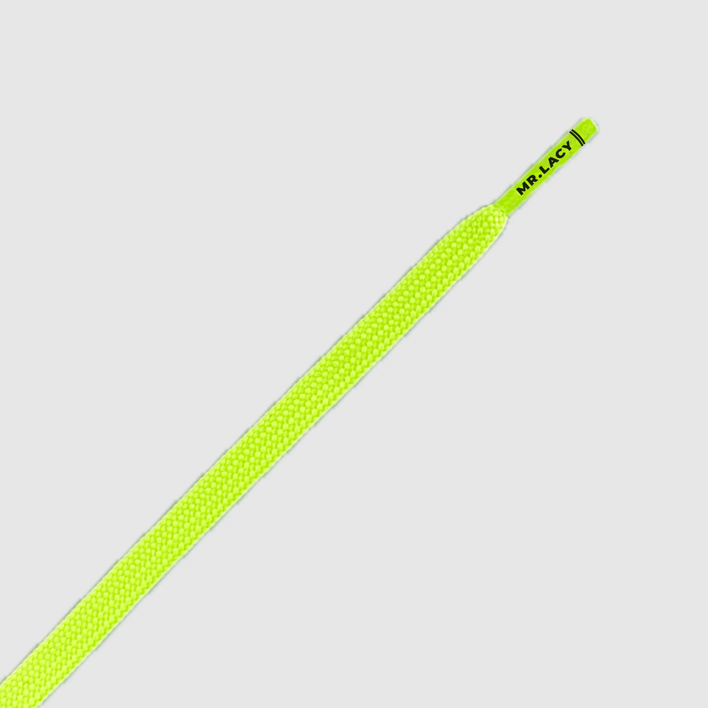 Runnies Flat Shoelaces · Neon Lime Yellow