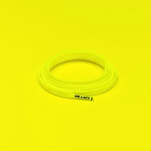 Runnies Flat Shoelaces · Neon Lime Yellow