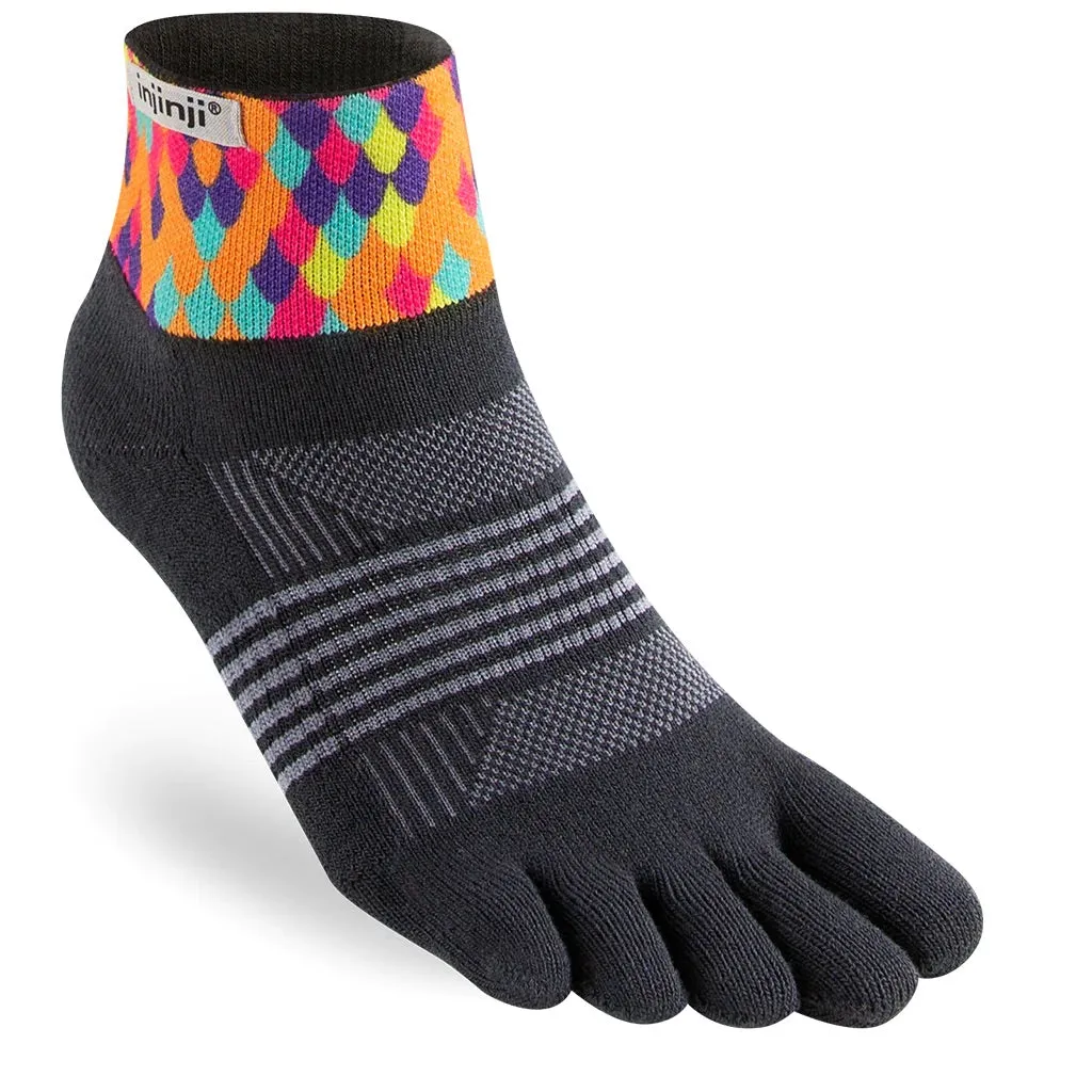 SALE: Injinji Spectrum Womens Trail Midweight Mini-Crew Running Socks