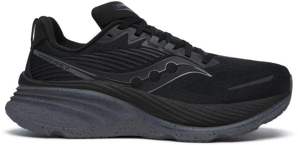 Saucony Hurricane 24 Mens Running Shoes - Black