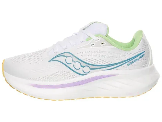 Saucony | Ride 18 | Women's | White/Verbana