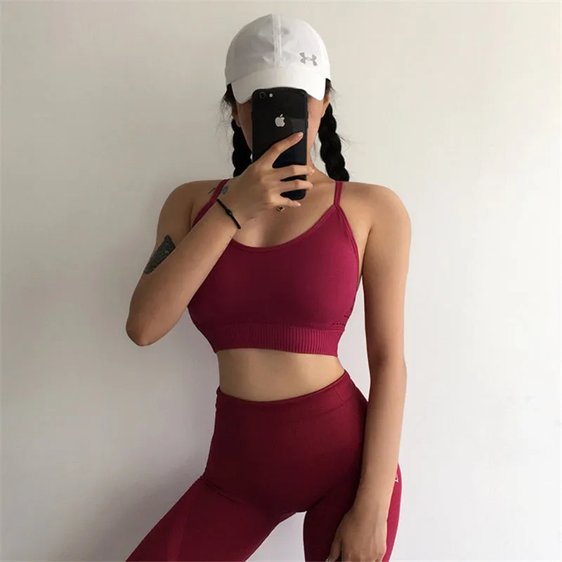 Seamless Strappy Sports Bra