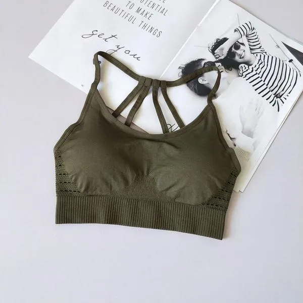 Seamless Strappy Sports Bra