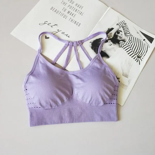 Seamless Strappy Sports Bra