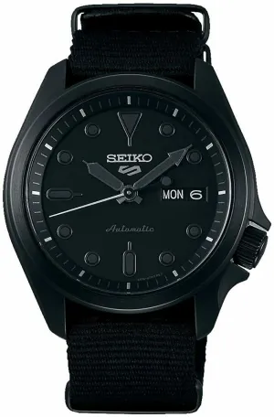 Seiko 5 Sports Black Nylon Strap Automatic Men's Watch SRPE69K1