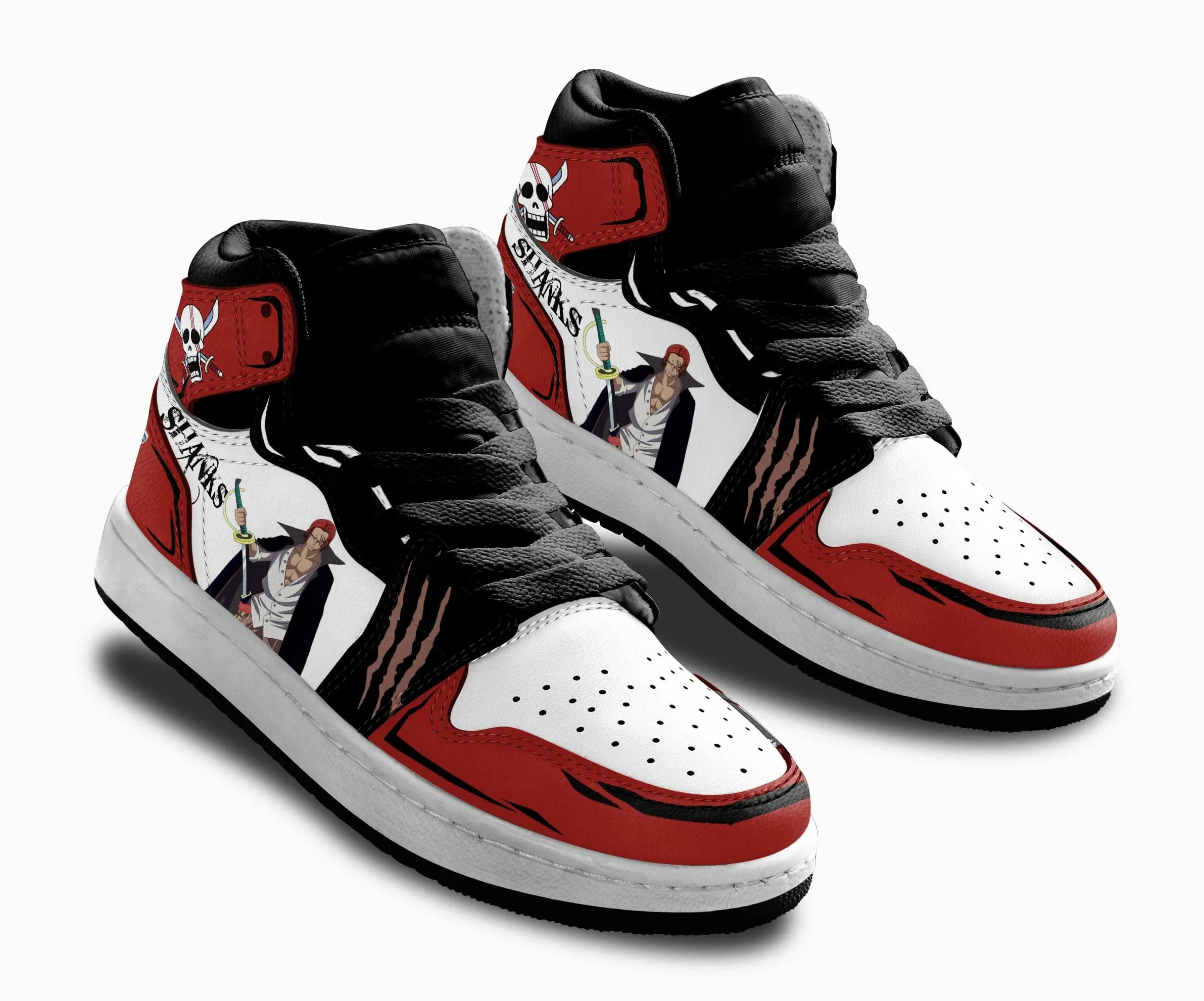 Shanks Kids Sneakers Custom Anime OP Shoes For Kids