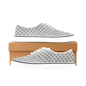 Silver Snake, Women's Classic Canvas Low Top Sneakers