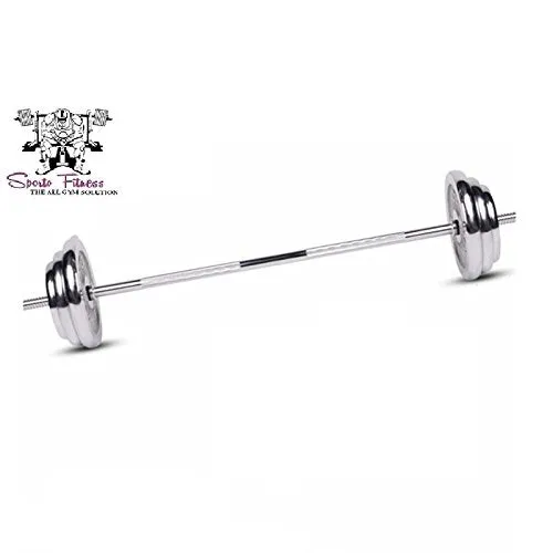 Sporto Fitness Home Gym Set 9 Steel Rod (Silver)