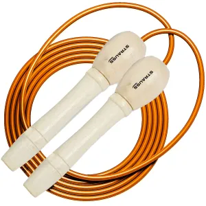 Strauss Wooden Skipping Rope, (Orange)