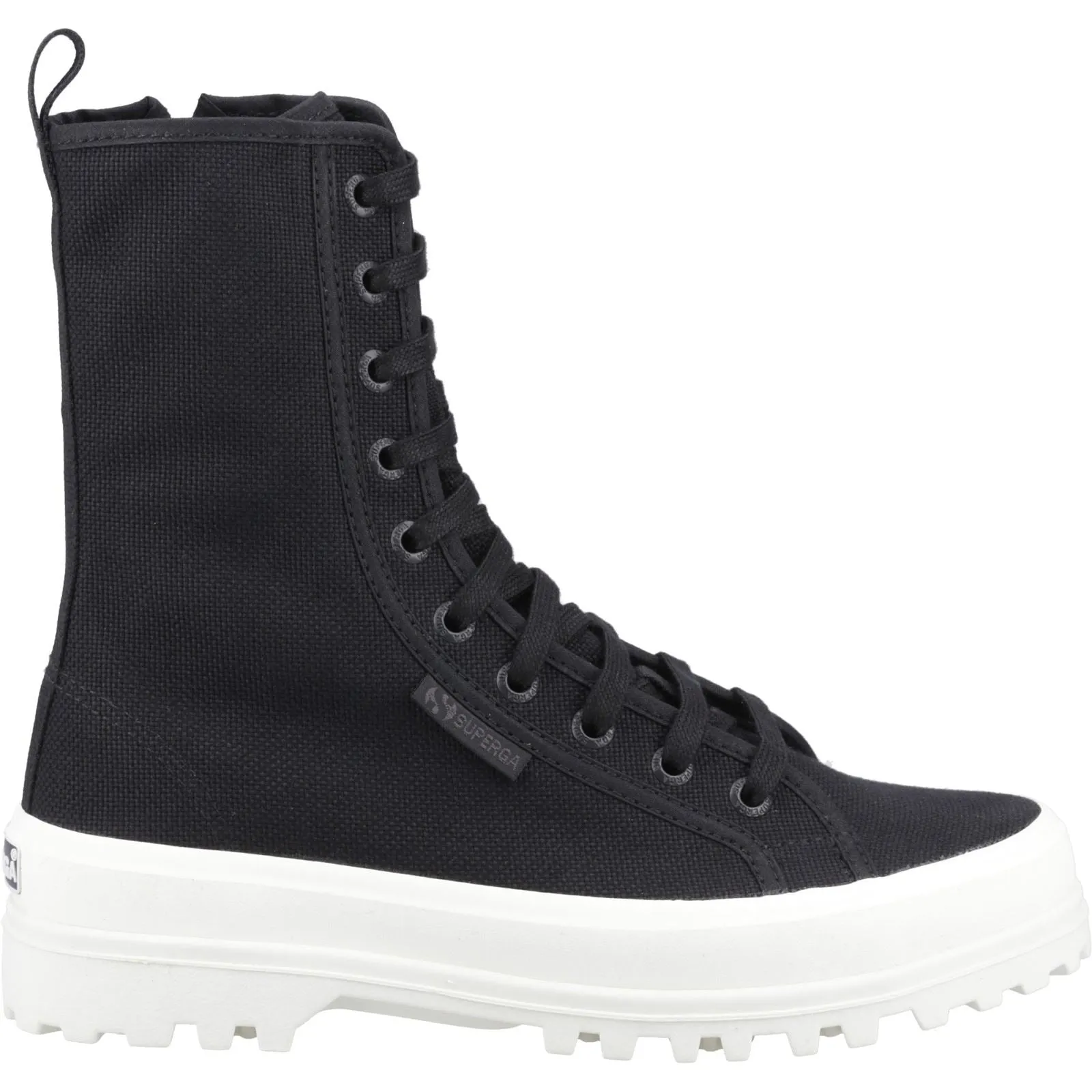 Superga 2641 Alpina High Cotton Blend Women's Black Boots