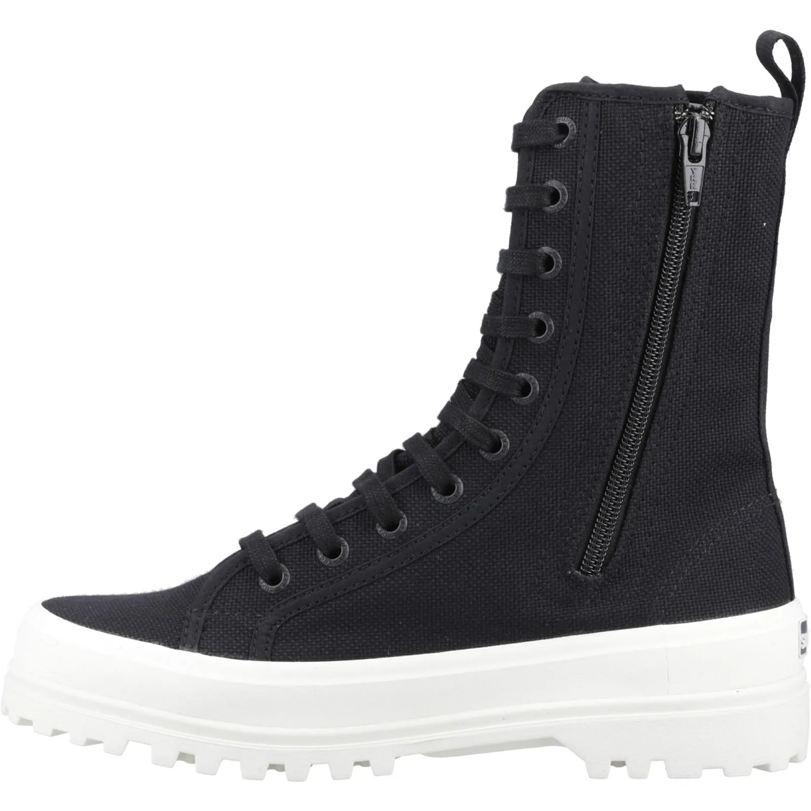 Superga 2641 Alpina High Cotton Blend Women's Black Boots