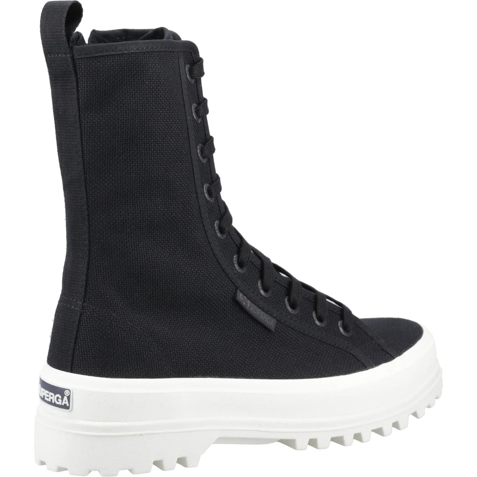 Superga 2641 Alpina High Cotton Blend Women's Black Boots