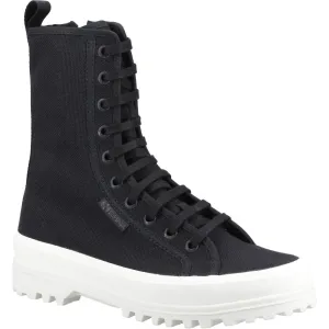 Superga 2641 Alpina High Cotton Blend Women's Black Boots