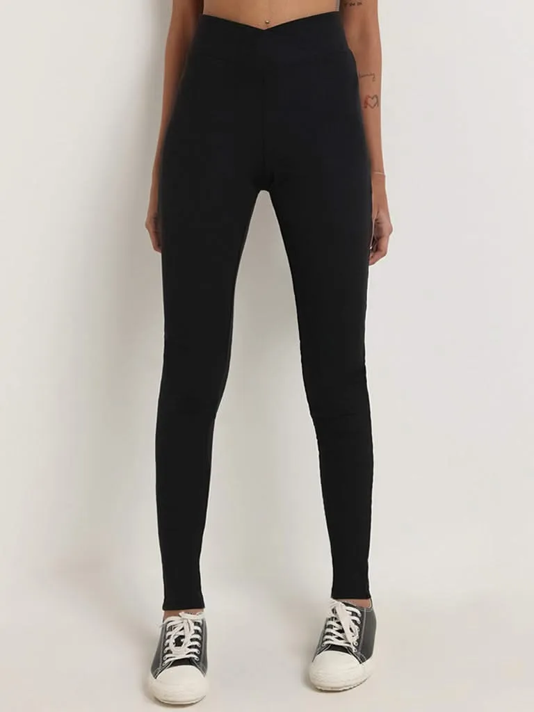 Superstar Black High Waisted Leggings