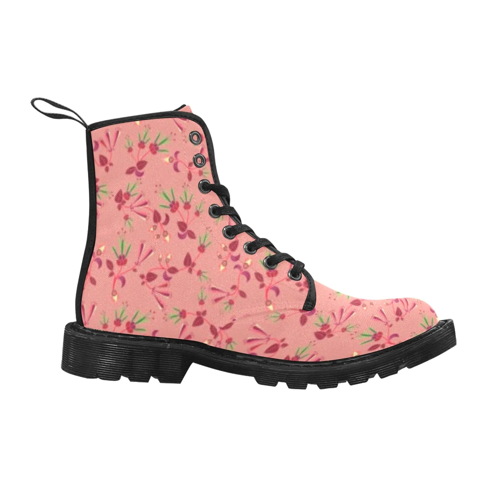 Swift Floral Peach Rouge Remix Boots for Men (Black)