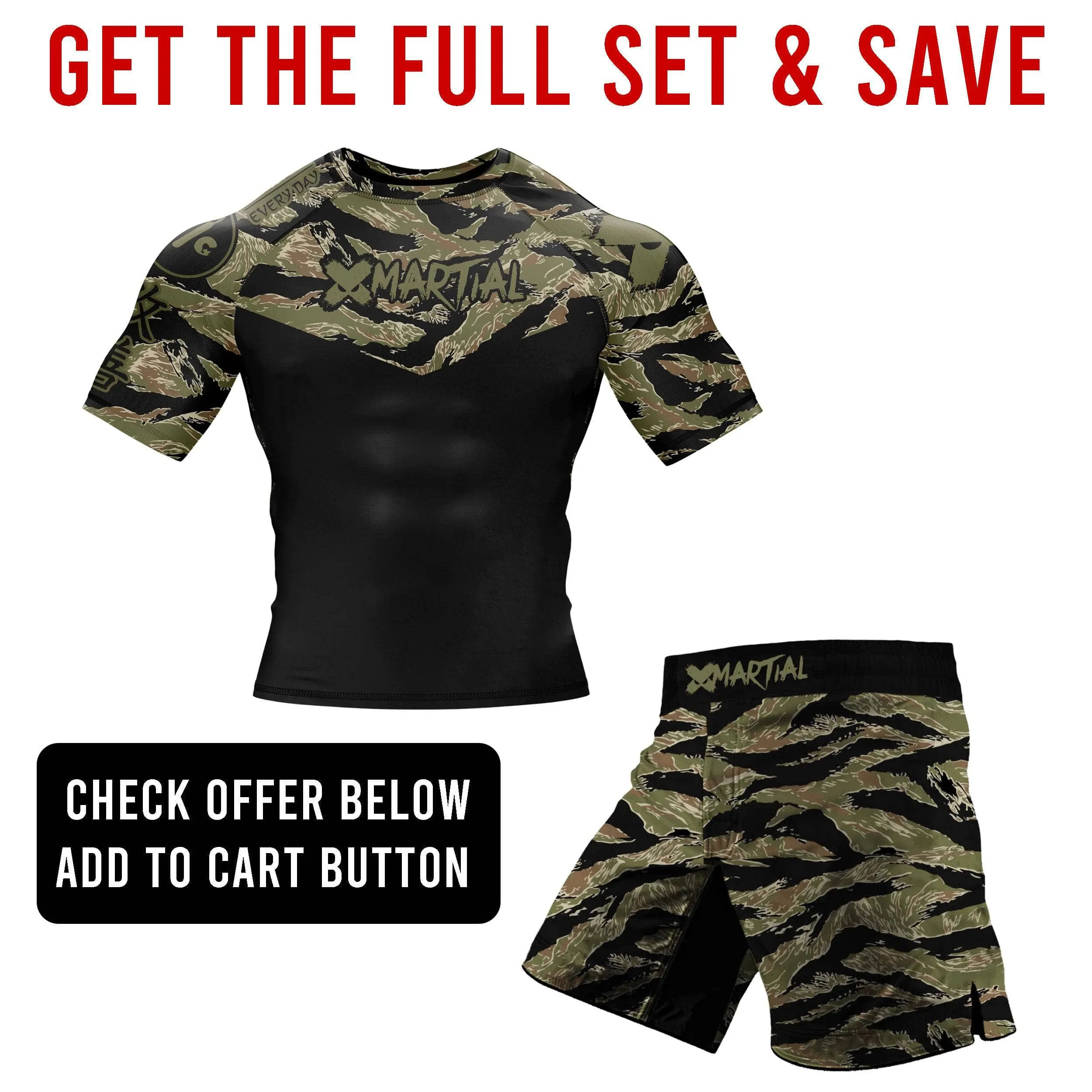 Tiger Camo 2.0 Hybrid BJJ/MMA Shorts