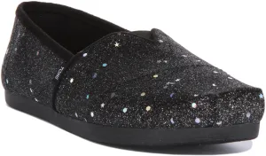 Toms Alpargata In Black Shiny For Women