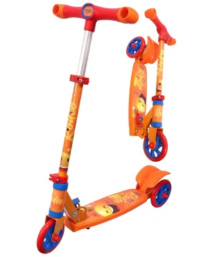 Toyshine Rodeo Runner Scooter for Kids with Anti Slip ABS Base and Aluminium Structure Ride-on, Height Adjustable, 3 Wheel Rider for Boys and Girls Ages 3 , Orange