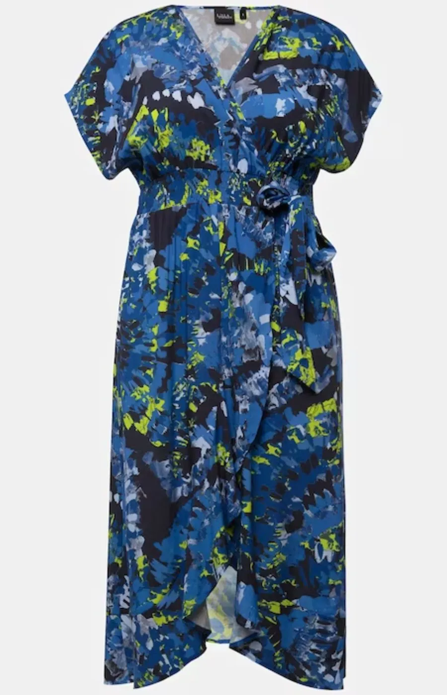 Ulla Popken Abstract Wrap Kaftan