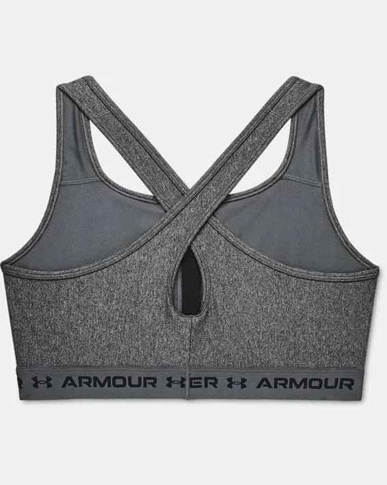 UNDER ARMOUR -  Crossback Mid Heather Sports Bra