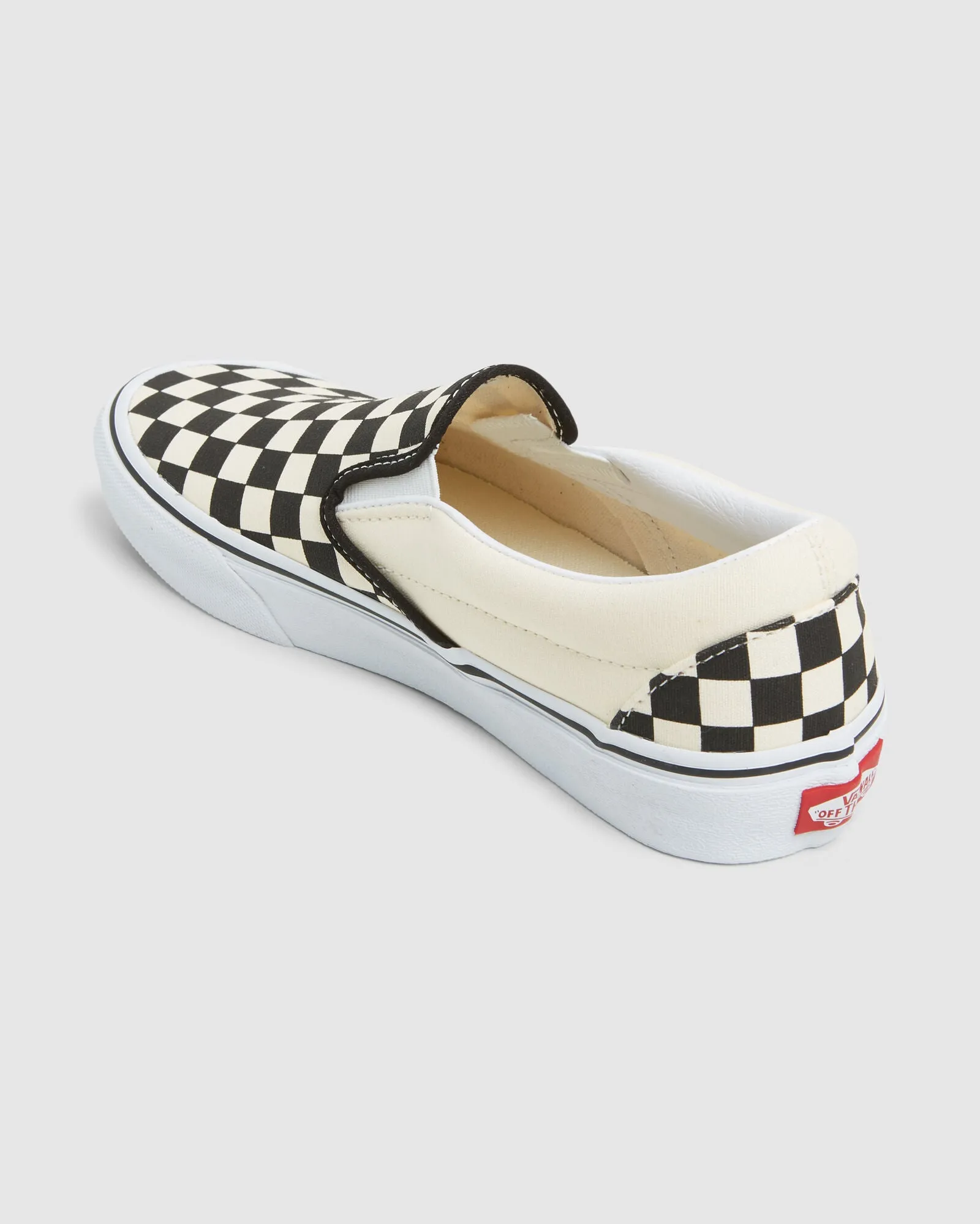 Vans Kid's Classic Slip-On - Black/True White Checkerboard