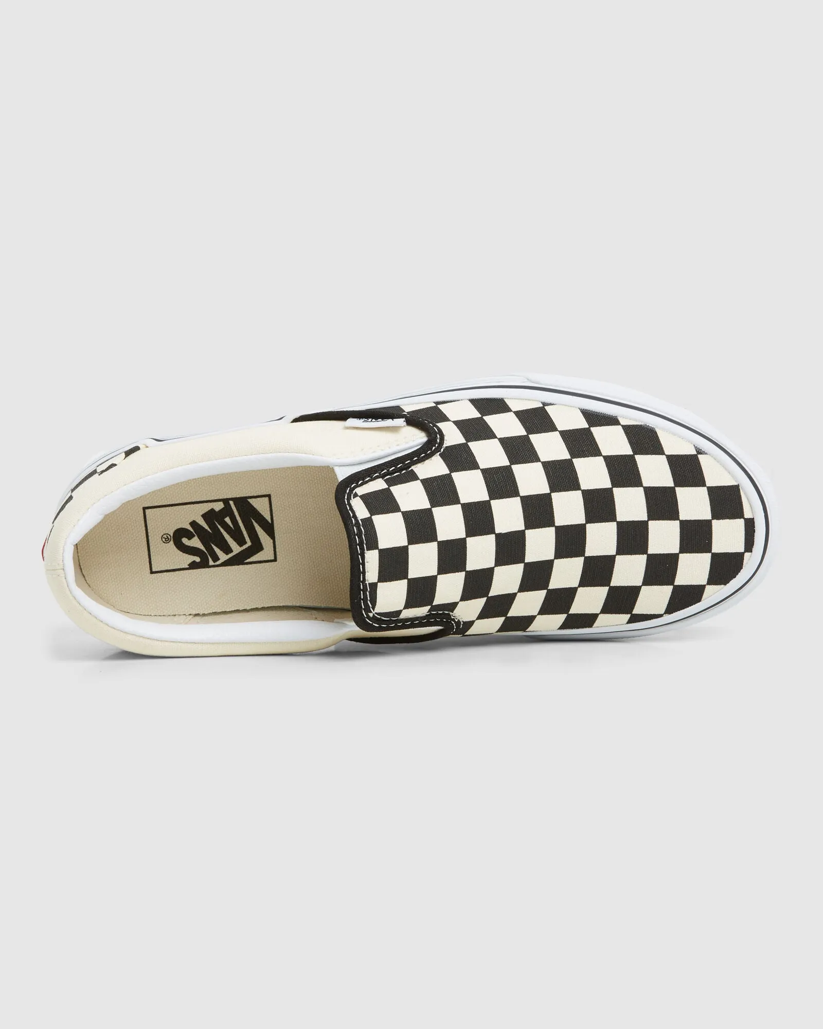 Vans Kid's Classic Slip-On - Black/True White Checkerboard