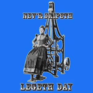 VICTORIAN WOMAN LEG DAY GYM T SHIRT