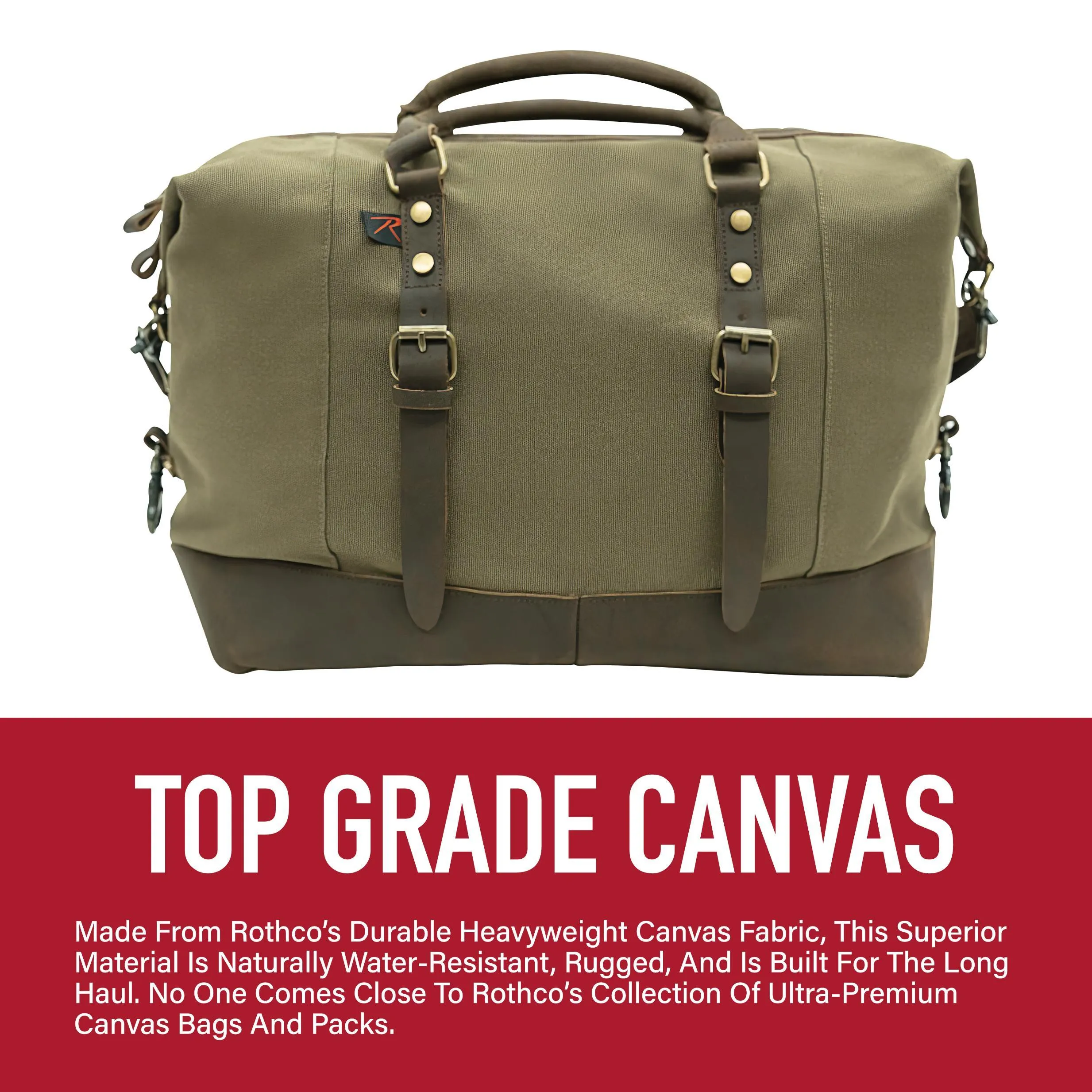 Vintage Carry-On Travel Bag - Olive Drab