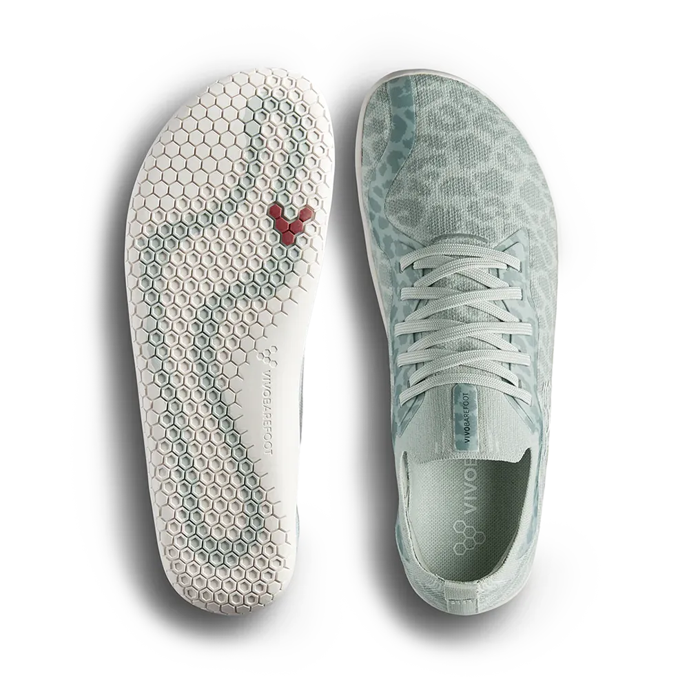 Vivobarefoot Primus Lite Knit Womens Frosted Mint Leopard