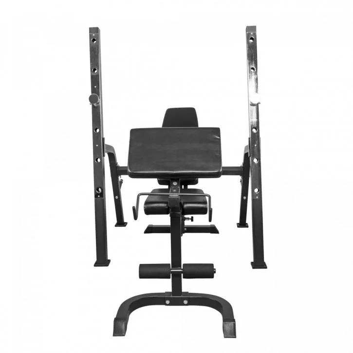 Weight Bench with Separate Weight Rack - Black (Combo)