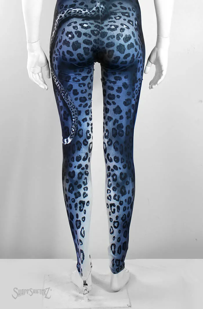 Women's 'BLUE LEOPARD' Unitard - sportswear/costume