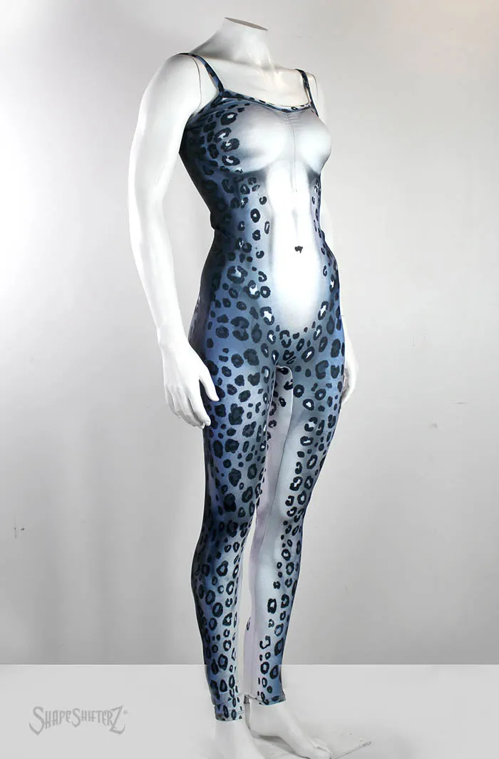 Women's 'BLUE LEOPARD' Unitard - sportswear/costume