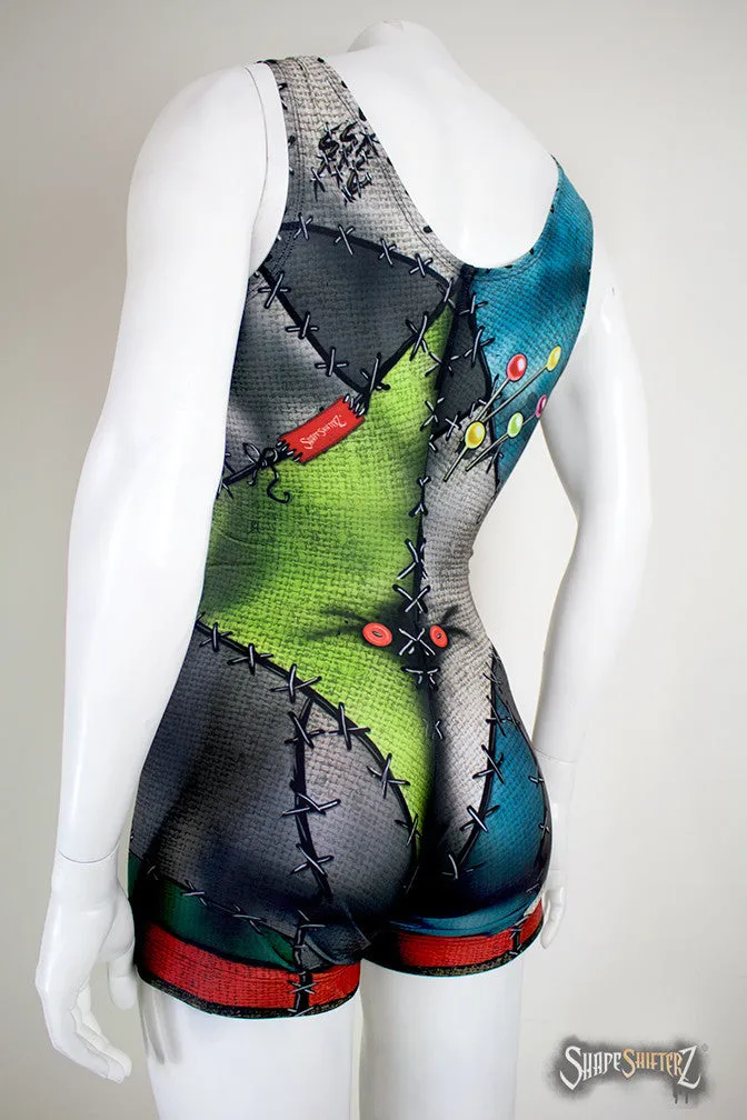 Women's COLORFUL 'PATCHED UP DOLL' Singlet