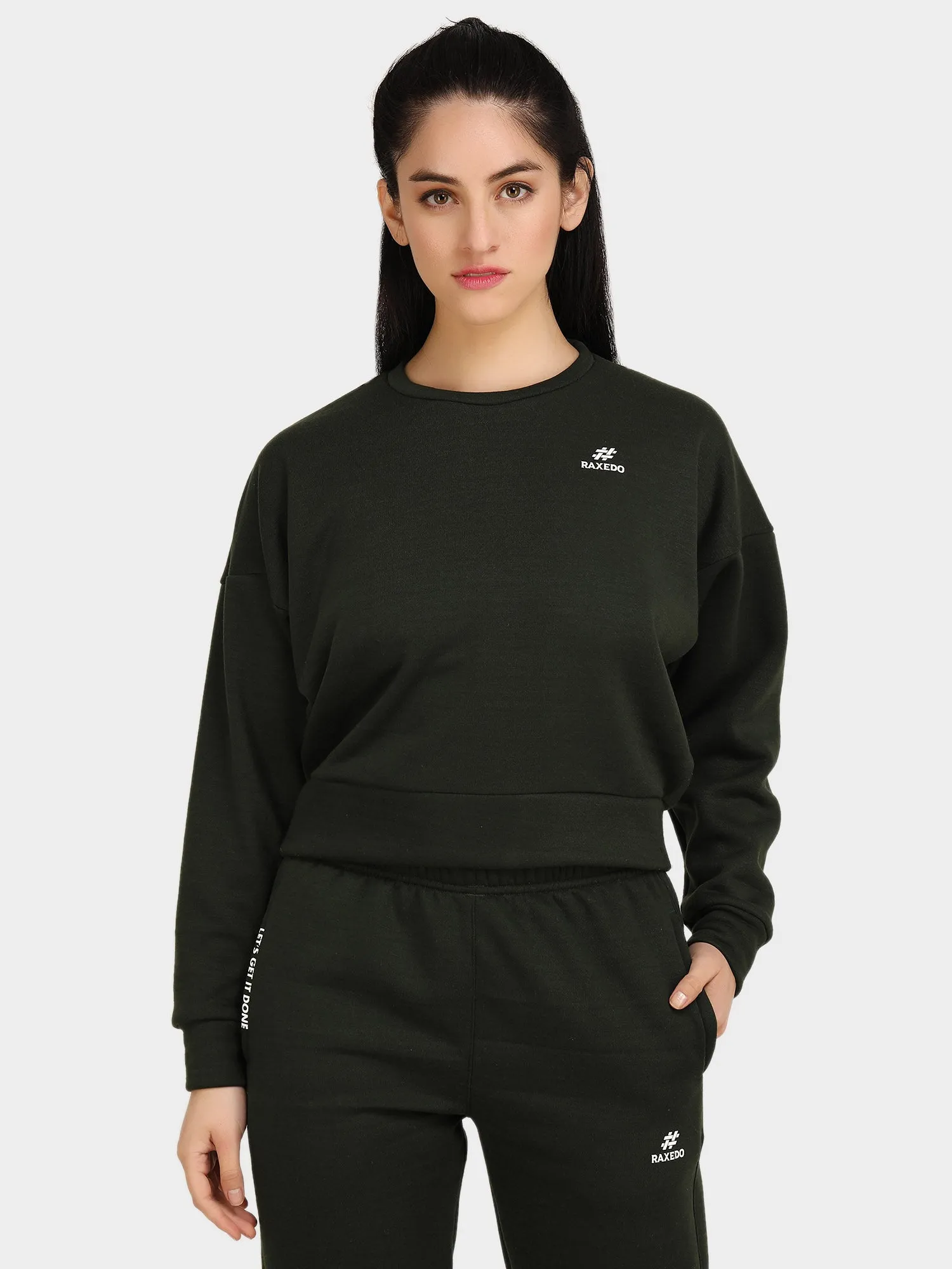 Womens crop sweatshirt