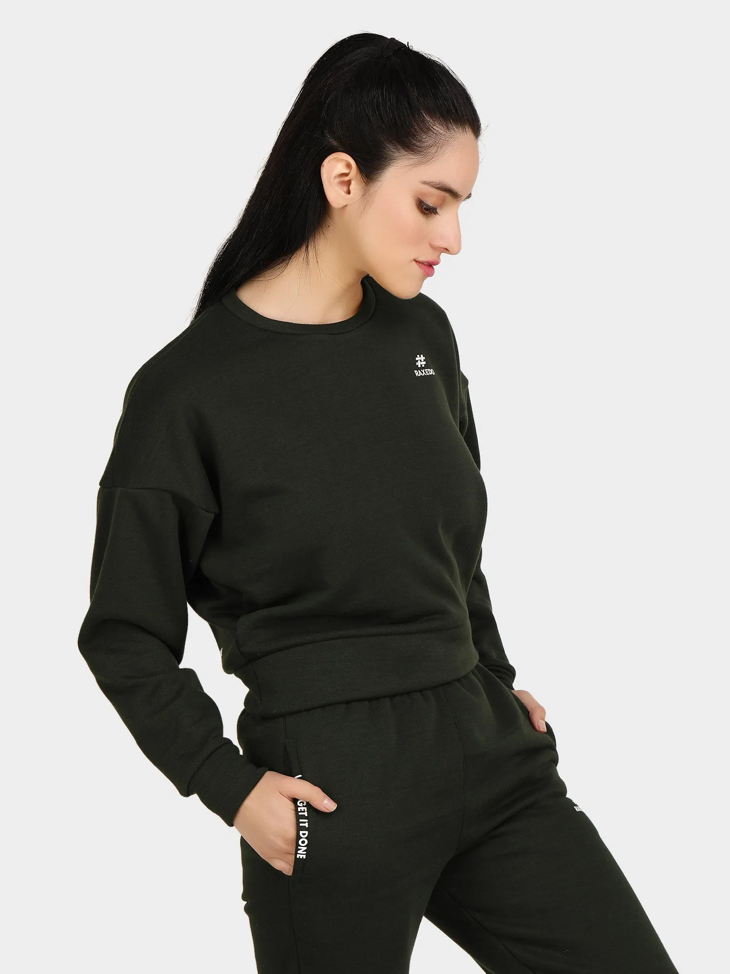 Womens crop sweatshirt