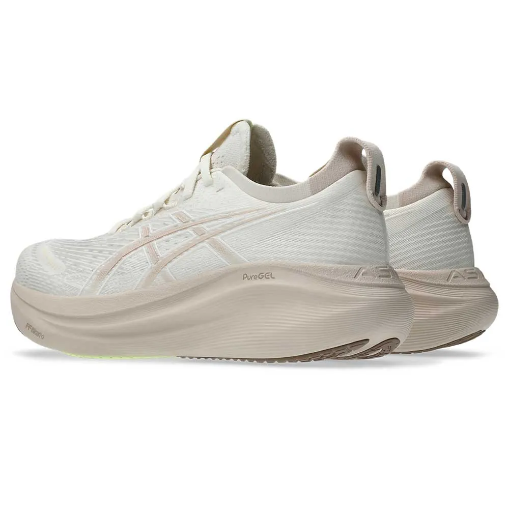 Women's Gel-Nimbus 27 Running Shoe - Cream/Mineral Beige - Regular (B)