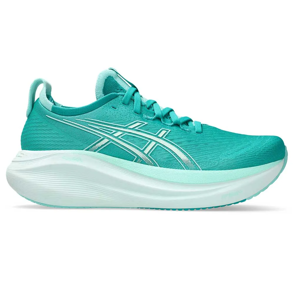 Women's Gel-Nimbus 27 Running Shoe - Wave Teal/Illuminate Mint - Regular (B)