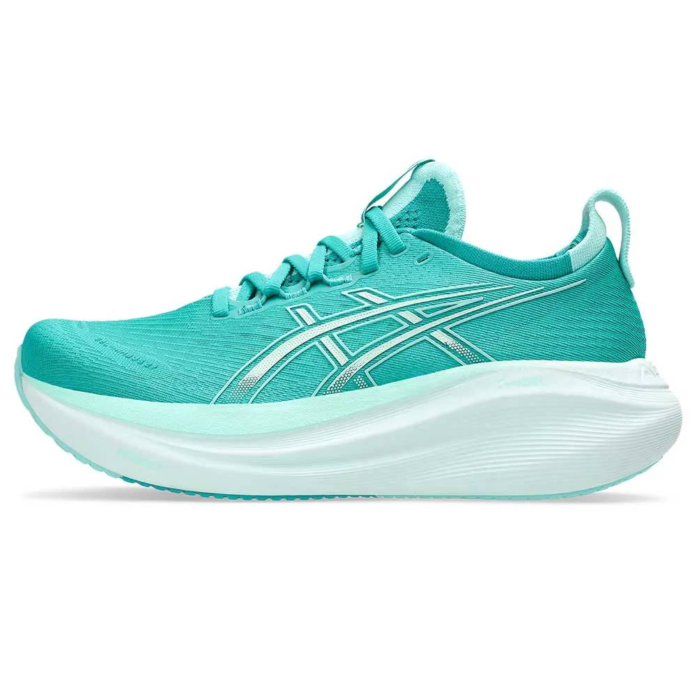 Women's Gel-Nimbus 27 Running Shoe - Wave Teal/Illuminate Mint - Regular (B)