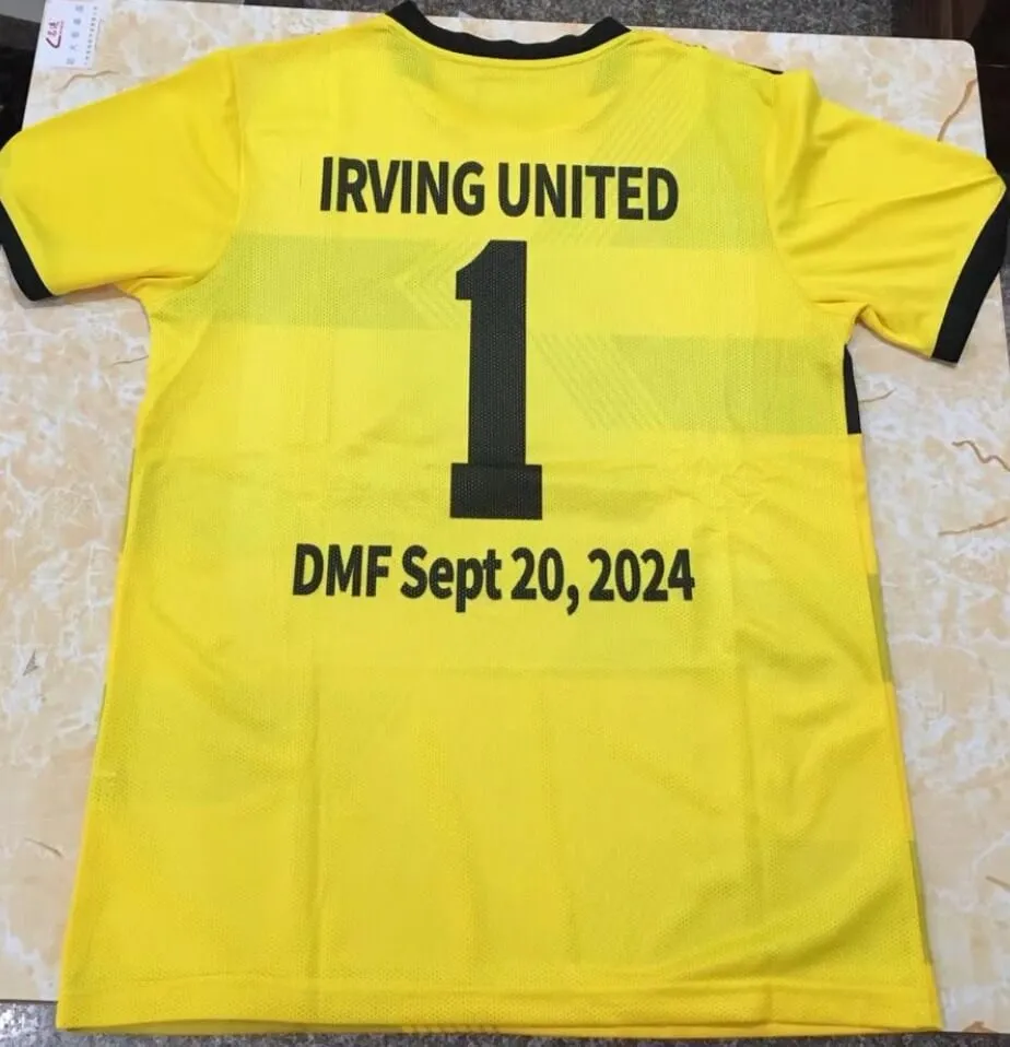 Yellow Professional Soccer Jersey Soccer Training Suits