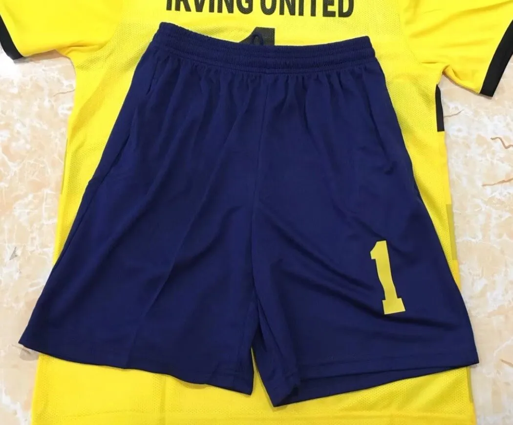 Yellow Professional Soccer Jersey Soccer Training Suits